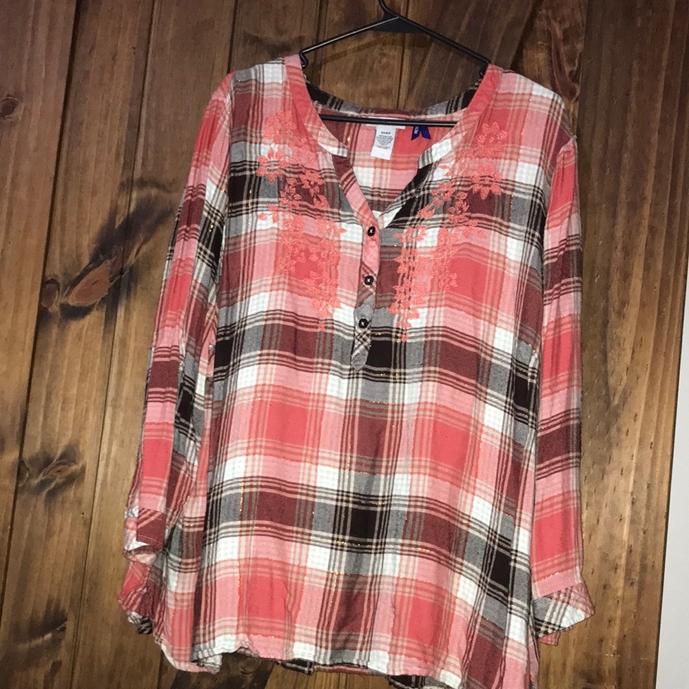 Womens Button Down Top
